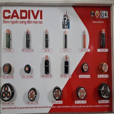 BẢNG MẪU 3 CADIVI (ĐỂ PHÂN BIỆT CÁC LOẠI DÂY) (KHÔNG BÁN)